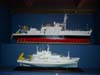 Model of the Calypso (top)